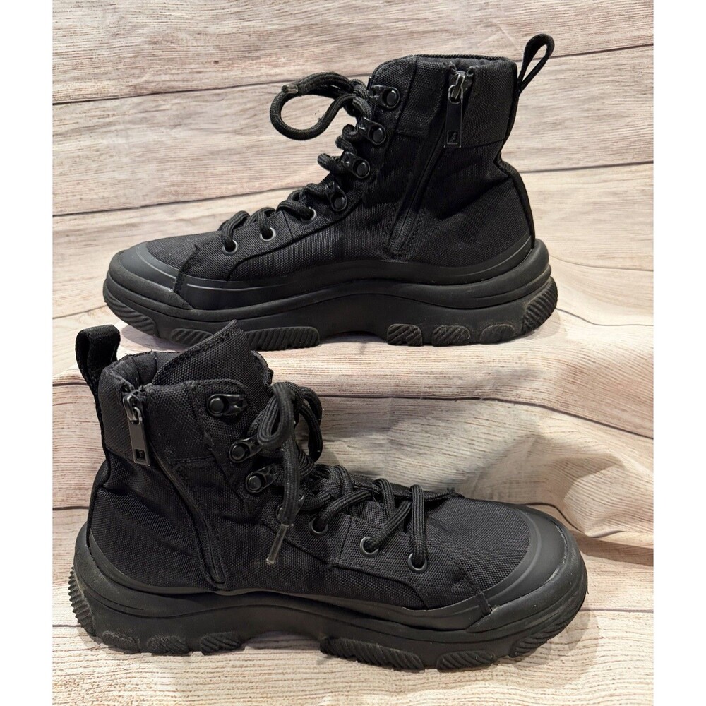 Zara Trainer Style / Technical Ankle Boots in monochrome black 38/7.5 - Picture 3 of 7